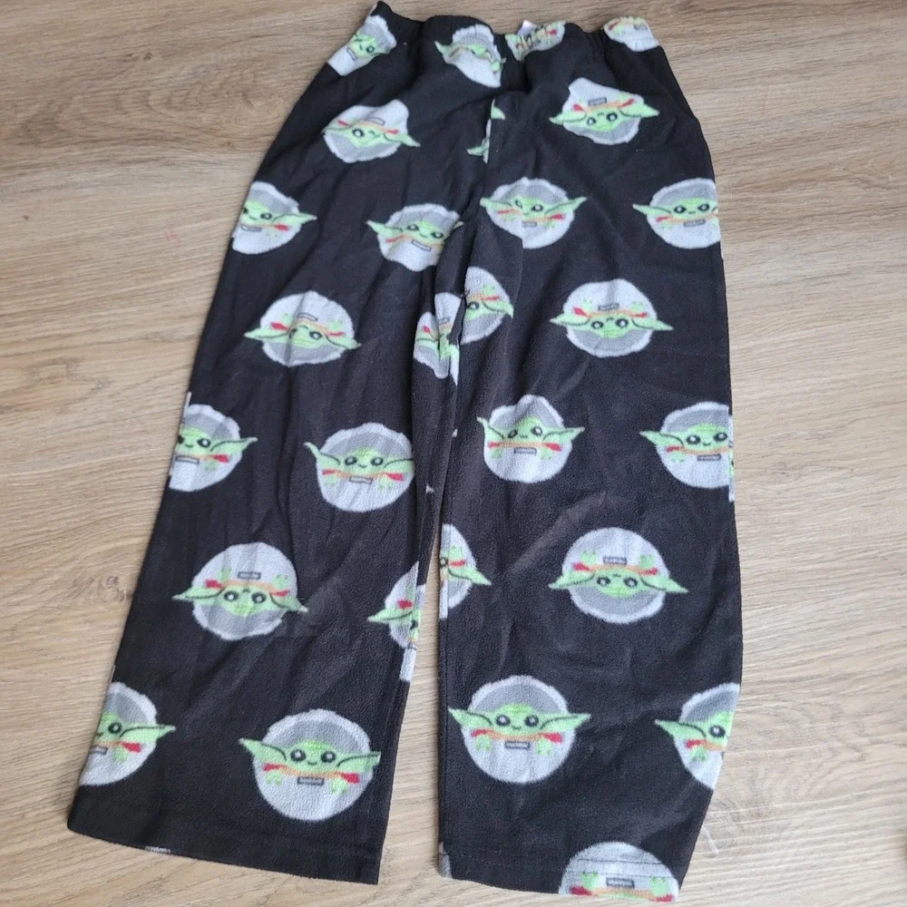 Star Wars Pajamas Boys Size 6 Green Gray Baby Yoda Grogu Fleece 2pc Sleep Set